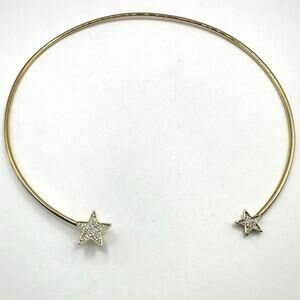 Rebecca Minkoff Gold Pave Star Collar Necklace Jewelry Modern Retro Jewelry